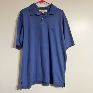 Men’s Tommy Bahama Short Sleeve Polo Shirt Size Large Blue
